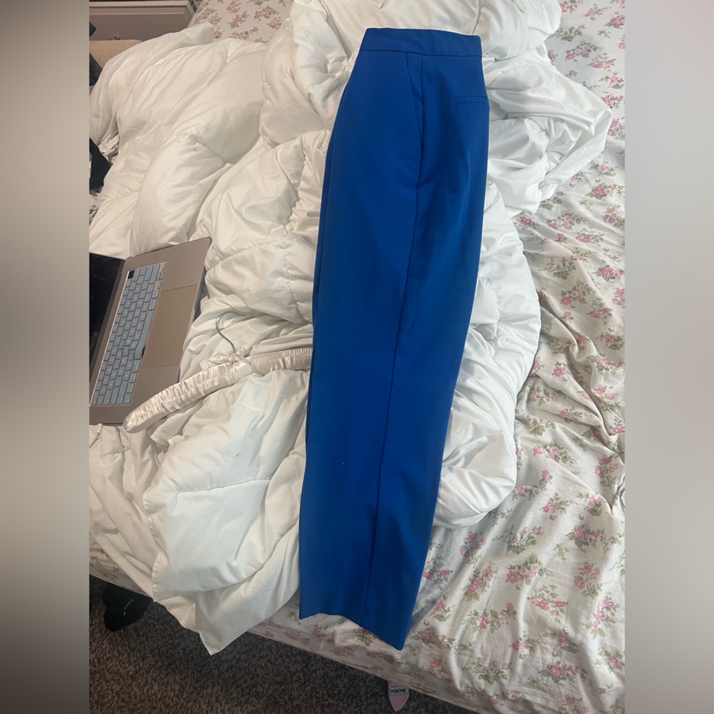 || ZARA || ELECTRIC BLUE SUIT PANTS ||